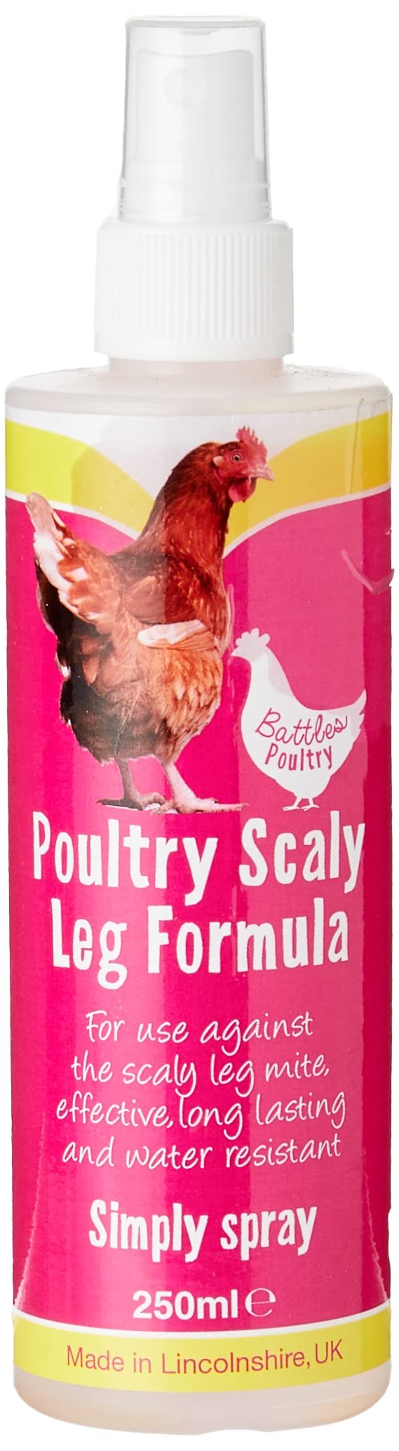 Battles Poultry Scaly Leg Formula Spray, 250 ml