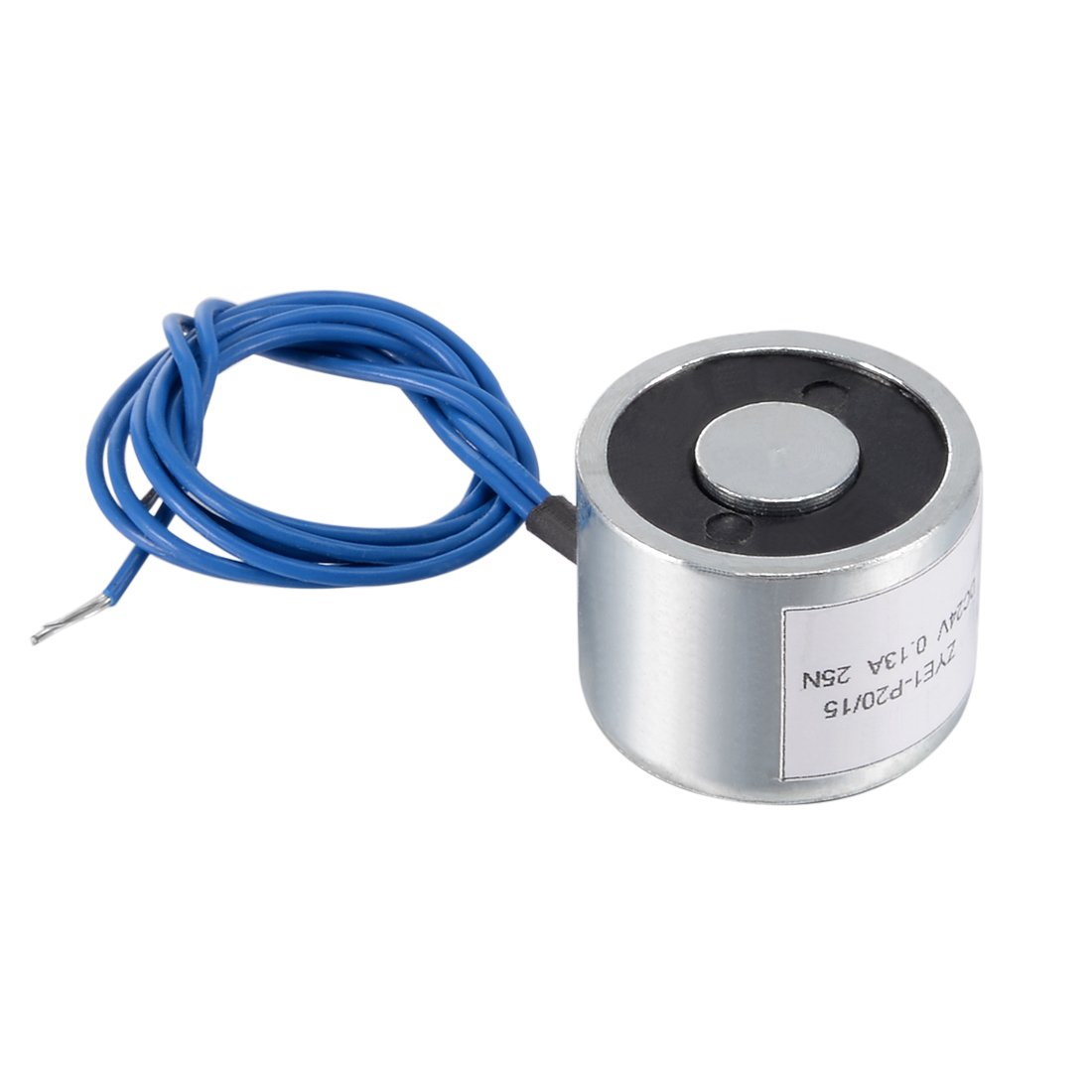 uxcell DC24V 180N Lift Holding Electromagnet Sucking Disc Electric Lifting Magnet Solenoid 34mm x 18mm