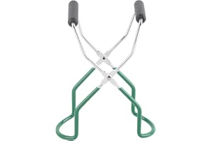 Canning Jar Lifter, Stainless Steel Jar Lifter with Grip Handle Canning Tongs Tray Dish Clamp for Home Kitchen Restaurant (Gr