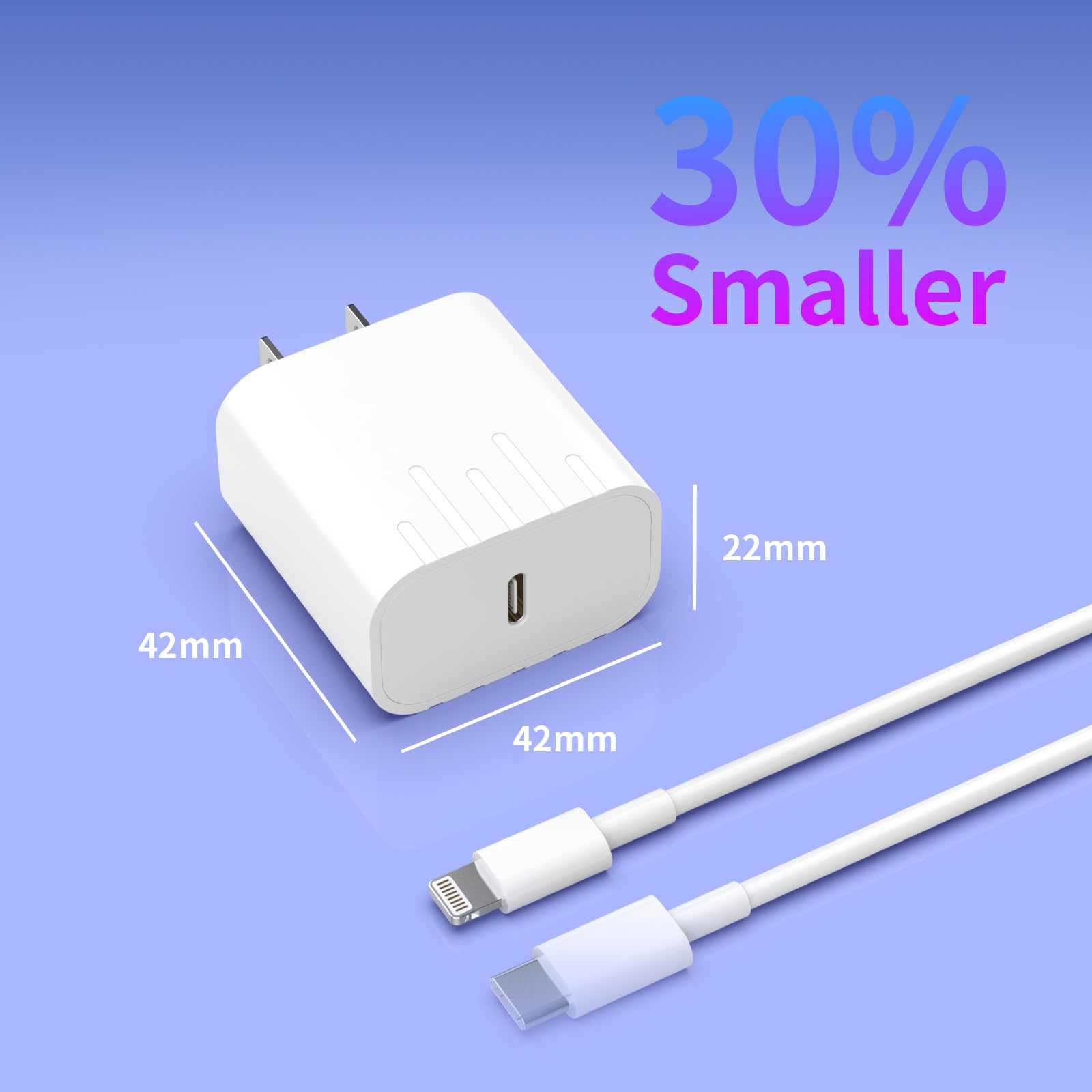 [Apple MFi Certified] iPhone Charger Fast Charging with 2 Pack USB C to Lightning Cable for iPhone 14/13/12/12 Pro Max/11/Xs/XR/X Max, ipad, AirPods Pro Block Original Lightning to usbc Charg Cord
