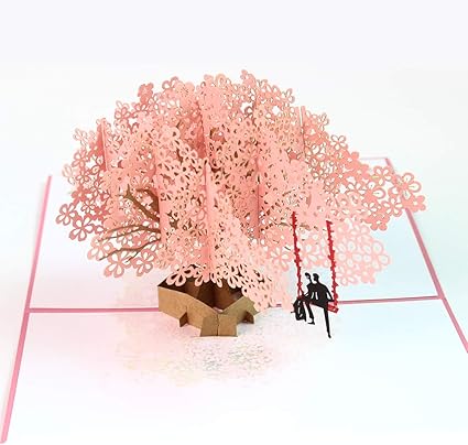 Biglietto Di Auguri Di Compleanno Anniversario San Valentino Romantico Biglietto Di Auguri 3d Pop Up Regalo Per Moglie Fidanzata Marito Fidanzato Amazon It Cancelleria E Prodotti Per Ufficio