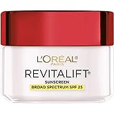 L'Oréal Paris Revitalift Anti-Wrinkle and Firming Face Moisturizer with SPF 25, Pro-Retinol and Centella Asiatica, Paraben Free, 1.7 oz (Packaging may vary)