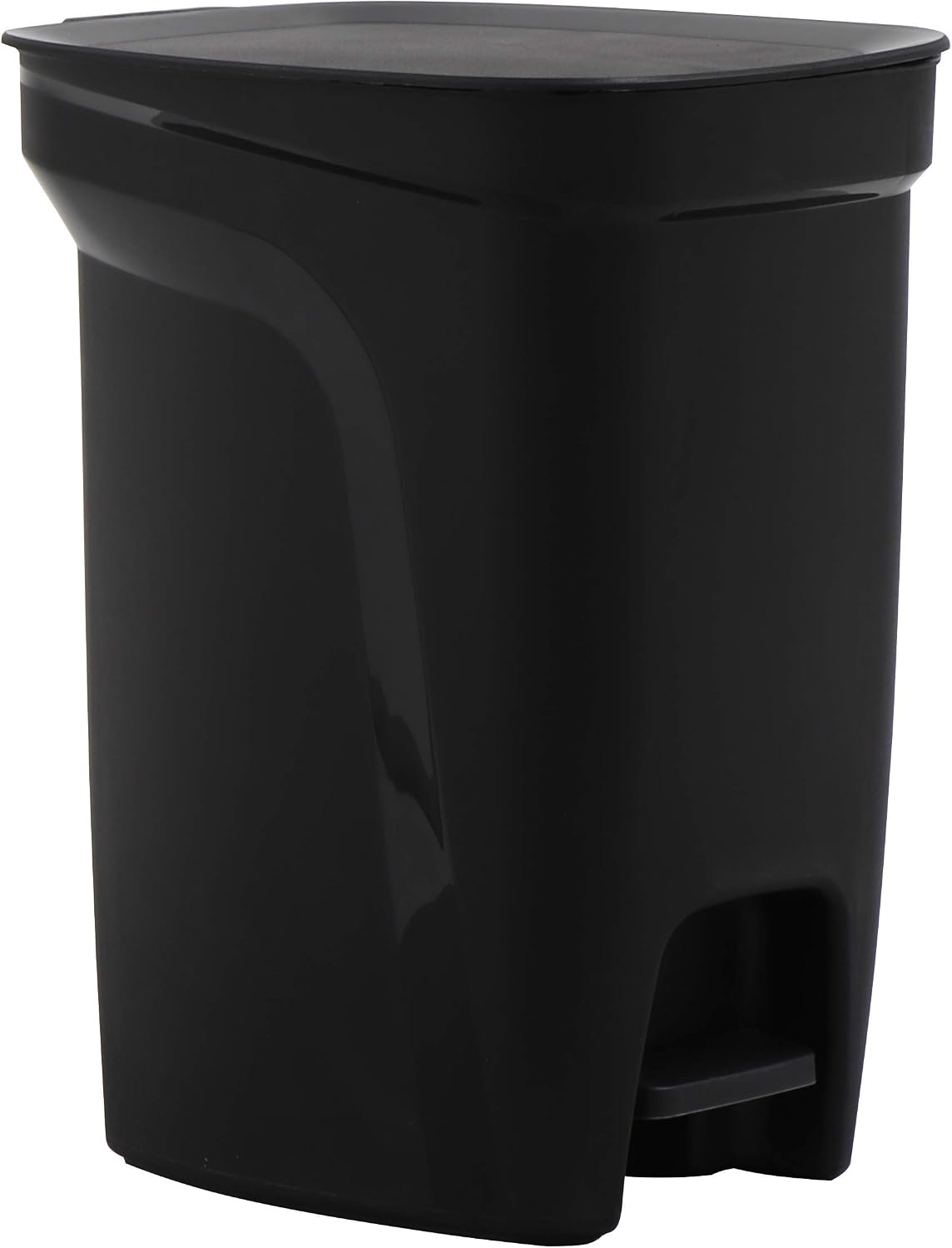 Tramontina 92852/409 10L Plastic Pedal Bin, Black, 10-Litre