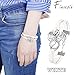 FINREZIO Multilayer Leather Bracelets for Women Girls Dragon Bracelets Set Adjustable Friendship Jewelry Brown White 2 PCS