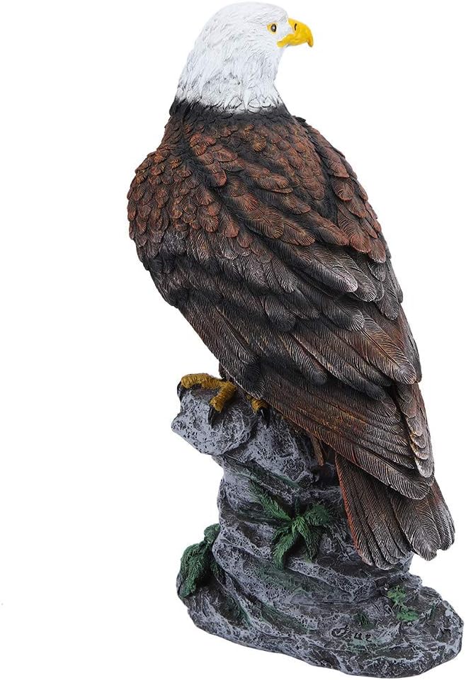 Resin Eagle Ornament Simulated Eagle-Shaped Garden Birds Statue Sculpture Lawn Scene Decor Indoor Outdoor Simulation Decoration - Image 4