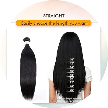 Amazon Com Straight 8 28 Brazilian Hair Weave Bundles 4pcs