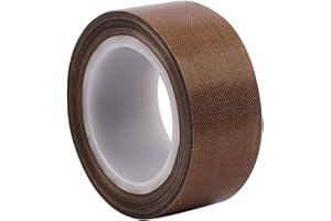 AIYUNNI Teflon Tape,1-inch x 33 Feet x 0.18mm Low Friction Tape High Temp Adhesive Tape,Abrasion Resistant,Surface Protection for Wood,Drawer,Cabinet,Furniture,Vacuum Sealer & Hand Impulse Sealers