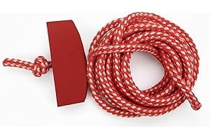 SAMSON GARAGE DOORS Samson Garage Door Emergency Release Pull Rope Cord Kit – 28 Inch Red Handle Rope for Attic Ladder, Pull Down Garage Opener Cord, Recoil Starter Grip Compatible with Chamberlain, Craftsman Models
