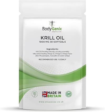 Bodygenix Antarctic Krill Oil 1000mg Softgels