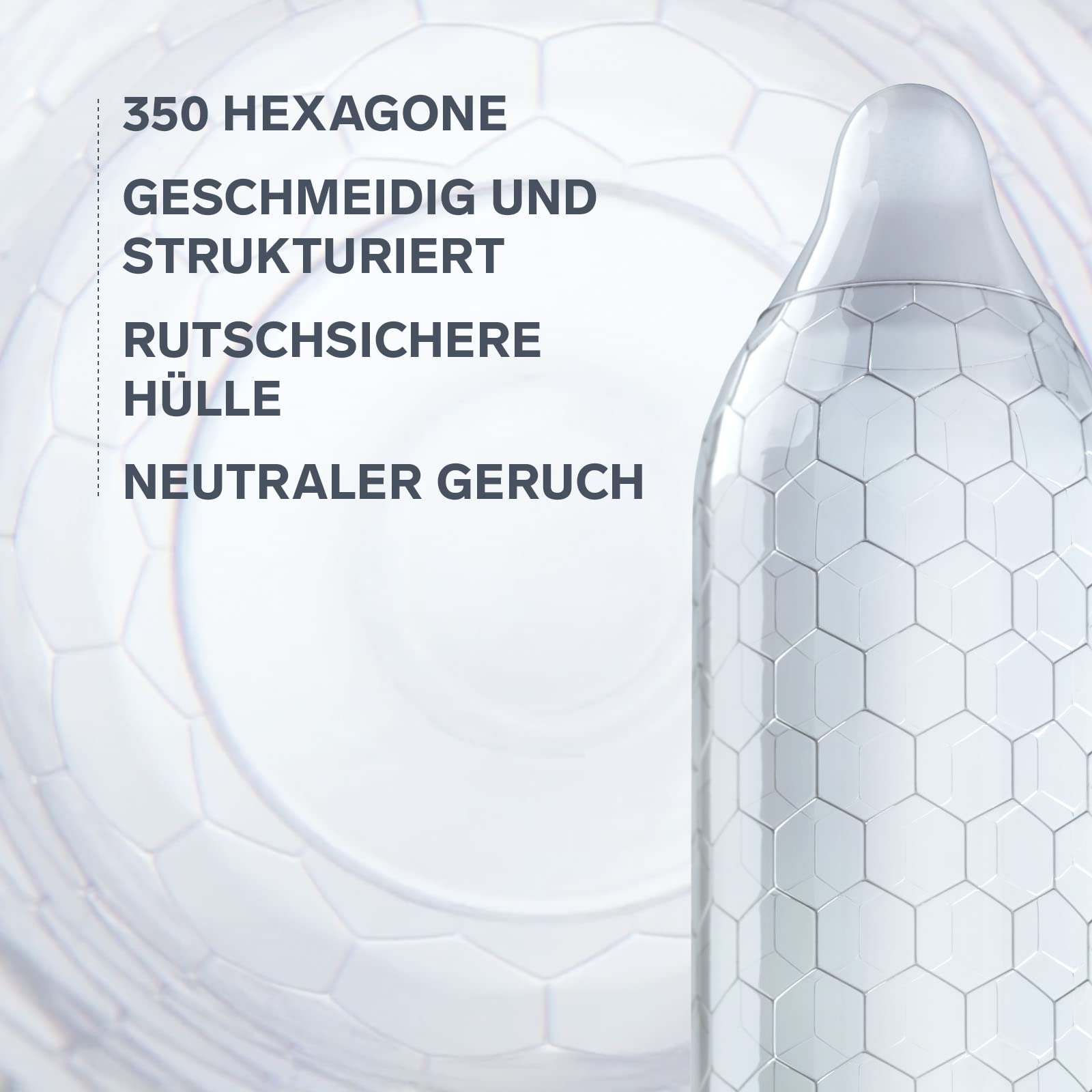 LELO HEX Original Ultradünne Kondome mit Größerer Stärke, Kondome für Männer, 54 mm im Durchmesser (72-Packung) 2