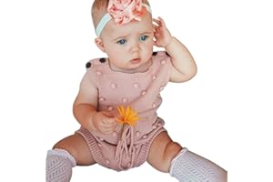 Simplee kids Baby Girl Kint Romper Fall Sleeveless Pompoms Rompers Newborn Little Girl Overall Jumpsuit Outfits