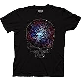 Ripple Junction Grateful Dead Men's Short Sleeve T-Shirt Steal Your Face Stealie Cosmic Space Stars Officially Licensed