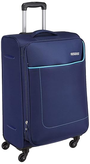 American Tourister Polyester 80 cm Navy Softsided Suitcase (AMT JAMAICA SP 80CM Navy Softsided)