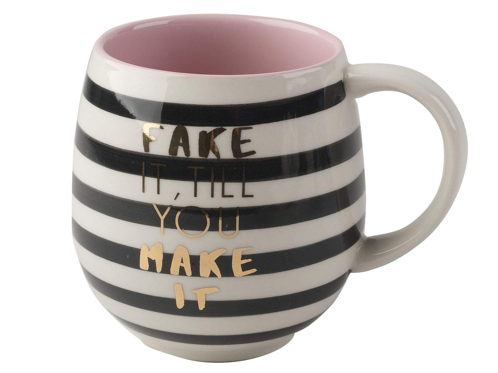 Creative Tops Fake It Tulip Mug, Black/White,10 x 9.5 x 13.5 cm 5199933