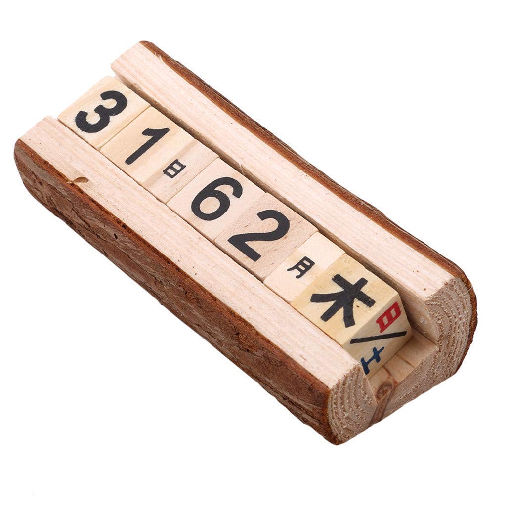 Mua Onior プレミアム 日めくりカレンダー 木製 卓上 アンティーク風 ハンドメイド 卓上 万年カレンダー 喫茶店 家 部屋飾り 便利 Tren Amazon Nhật Chinh Hang 21 Fado