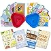 Imagination Generation Set of 4 Classic Children's Card Games with 2 Hands-Free Playing Card Holders – Includes Old Maid, Go Fish!, Crazy Eights, & Alphabet Soup Matching Game
