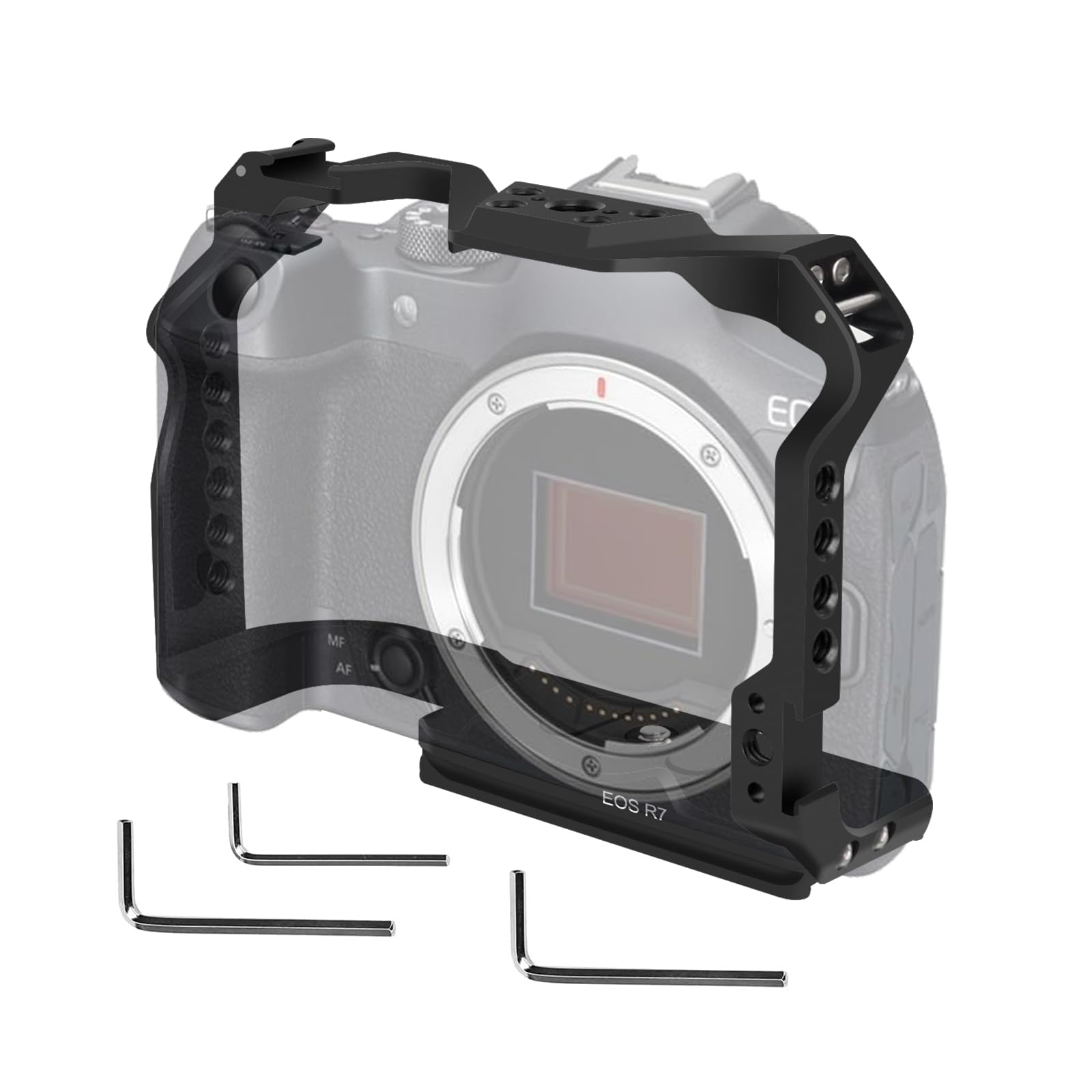 EOS R7 Camera Cage, EOS R7 Cage for Canon EOS R7 Camera Case Camera Rig Cold Shoe