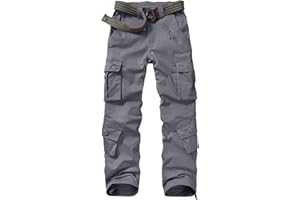Alfiudad Womens Cargo Pants with Pockets, Women's Casual Military Army Hiking Combat Tactical Work Pants Trousers