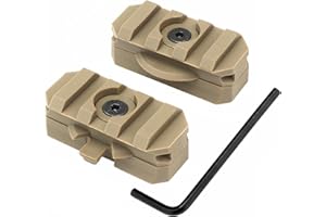 Qavctw 2 Pack Fast Helmet Side Rails Adapter Mount Kit 360 Degrees Rotating Tactical Rail Accessories