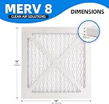 Chenzhit 2 Pack 10x10x1 Furnace Air Filter MERV 8 MPR 600 FPR 5 Pleated view 3