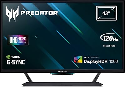 Acer Predator CG437KP 43 Inch 4K Ultra HD Gaming Monitor G-Sync 120Hz 1ms