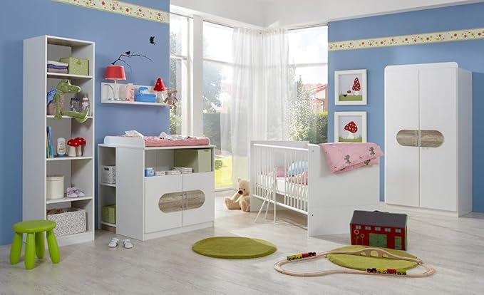 lifestyle4living Babyzimmer, Kinderzimmer, Komplett-Set, Babymöbel