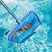 SharkBlu Pool Net Replacement Telescopic Pool Pole, Deep Leaf Basket a Fine Mesh Net Bag, Blue