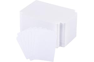 Suilung 250 Pcs Trading Card Dividers Plastic Divider Cards for Storage Boxes Separator Organizer Pages Compatible with MTG Sports Games Supplies Standard Vertical 69 x 97 mm