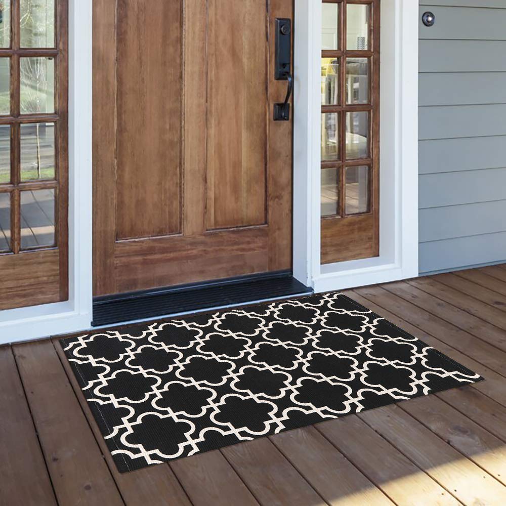 Ojia Geometric Area Rug 2x3ft Small Boho Throw Rugs Outdoor