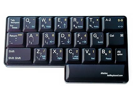 matias half keyboard single handed keyboard amazon co uk computers accessories - retarded fortnite names