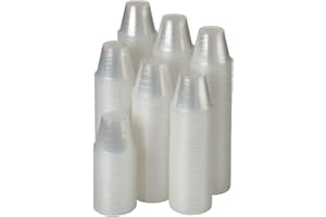 Clear Medicine Cups (1oz) - Pack of 500 - Plastic Disposable Graduated Medicine Cups with Measurements for Accurate Dosage fo