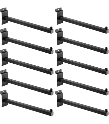 YMOBBU Slatwall Waterfall Hanger Hooks - 15.75 Inch 6 Ball Waterfall Slatwall Hooks Slat Wall Accessory Slat Wall Hangers (6 - View #13