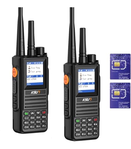 Amazon.com: KSUN 4G POC Network Radio with 1 Year Pre-Paid SIM