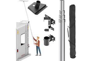 JUYEER Starlink Gen 3 Rv Ladder Mounting Kit, Starlink Gen 3 Pole Mount for rv Ladder, 11 ft Aluminum Pole, Rv Ladder Mounting Holder Included, Starlink Gen 3 Adapter Indcluded