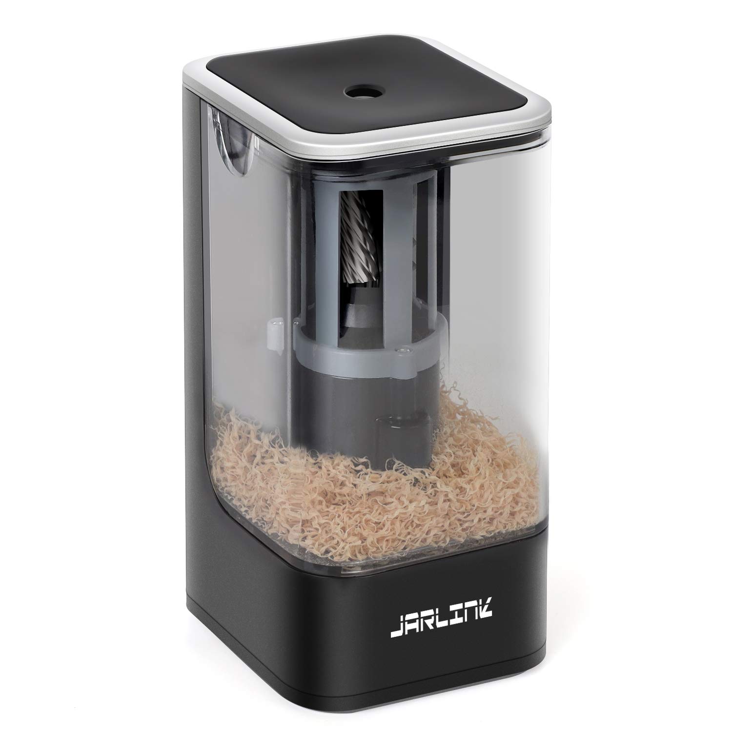 JARLINK Electric Pencil Sharpener, Auto Stop AC Adapter Operated Sharpener for No.2/Colored Pencils(6-8mm), Portable for School Classroom/Office/Home