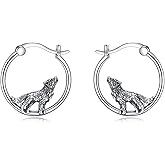 Animal Earrings 925 Sterling Silver Cute Animal Hoop Earrings Jewelry Gifts for Women