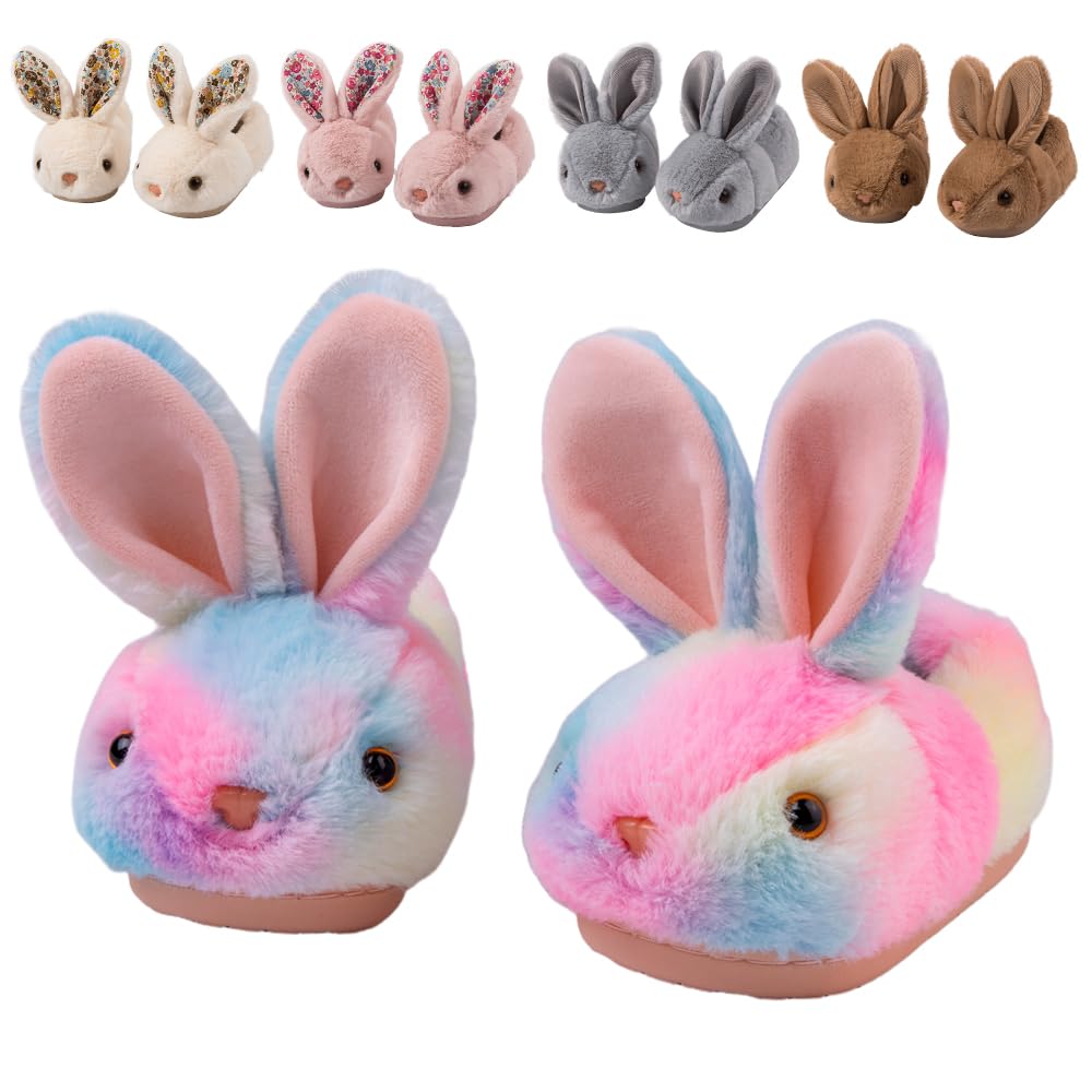 Photo 1 of *MISSING PARTS - See Clerk Notes*
Fadezar Toddler Rabbit Winter Slippers - Soft Plush Indoor Bunny Slippers for Girls & Boys Full Wrapped Colorful 10.5-11 little kid CN 180