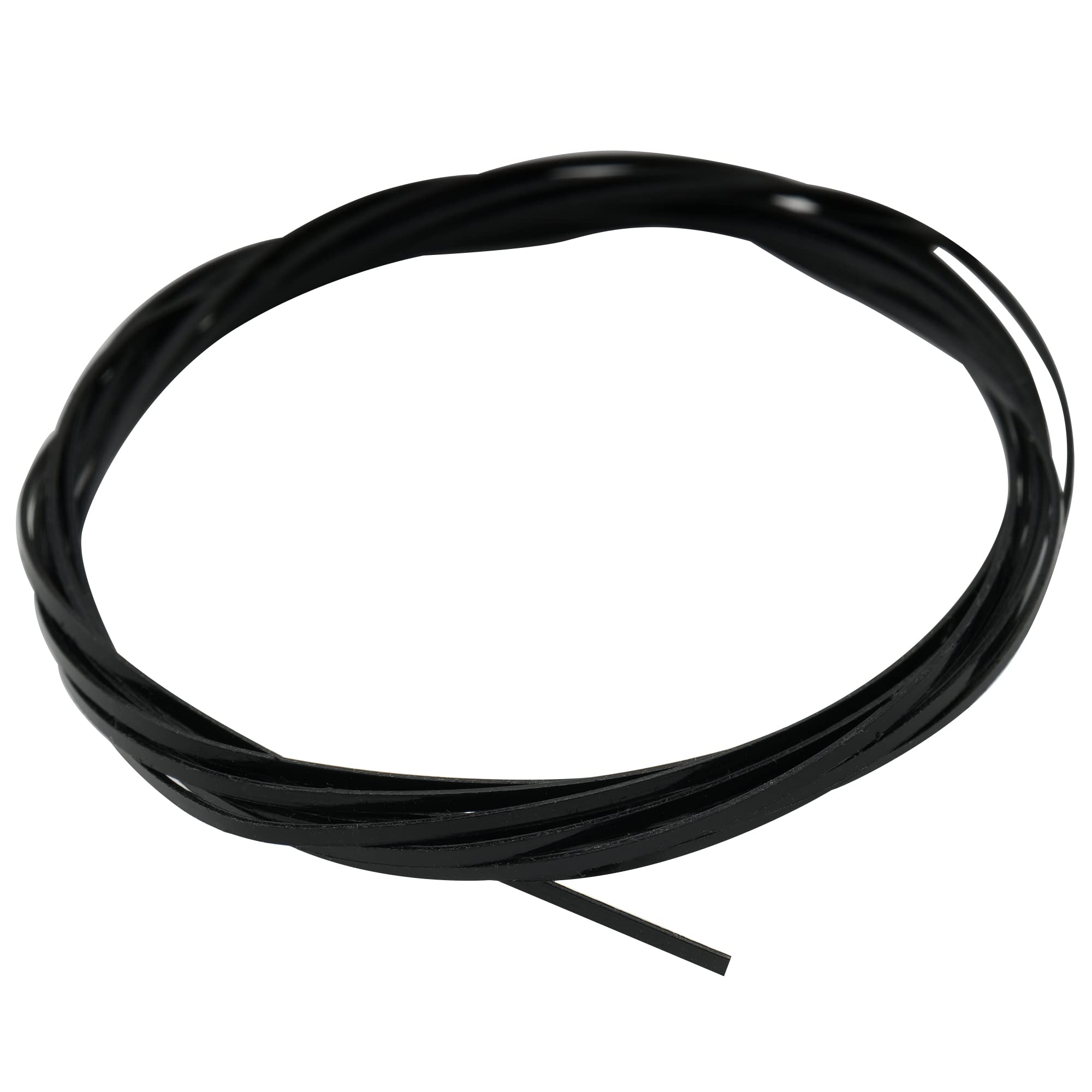 Musiclily 1650x1x0.5mm Plastic Acoustic Classical Guitar Binding, Black