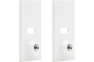 Holicfun Mounting Plate Adapter for Spotlight Cam Pro and Spotlight Cam Plus, Works with Standard 1/4 Inch-20 Threaded Camera Mounts (2-Pack, White)