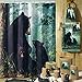 DS BATH Black Bear Shower Curtain,Polyester Microfiber Waterproof Shower Curtains,Printed Animals Shower Curtains for Bathroom,Fabric Bathroom Curtains,72 inches W x 72 inches H