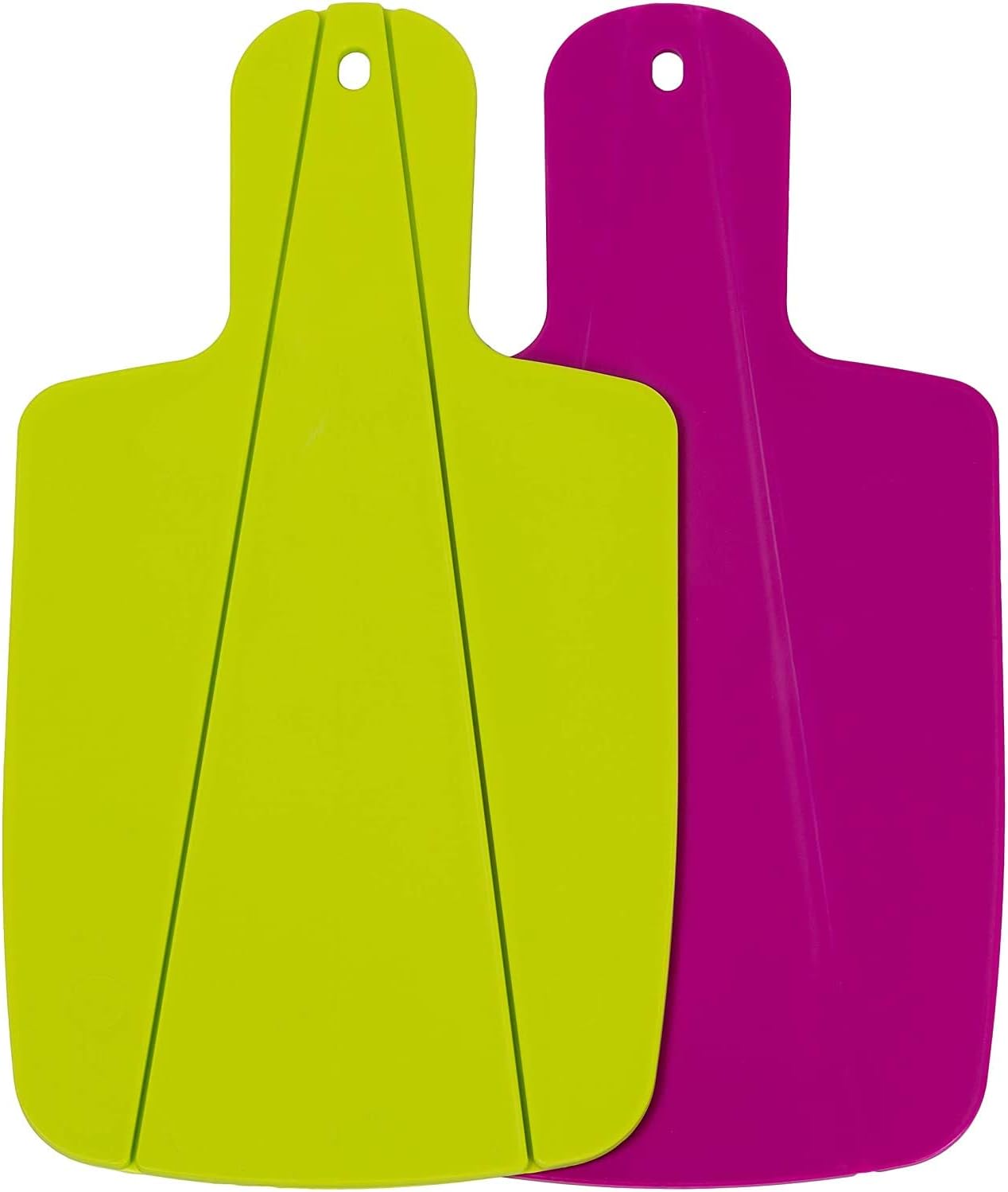 Kitchen Helpis® Set of 2 Foldable Chopping Board Small, Plastic Board 12.6x6.97x0.39 in, Camping Chopping Board Foldable