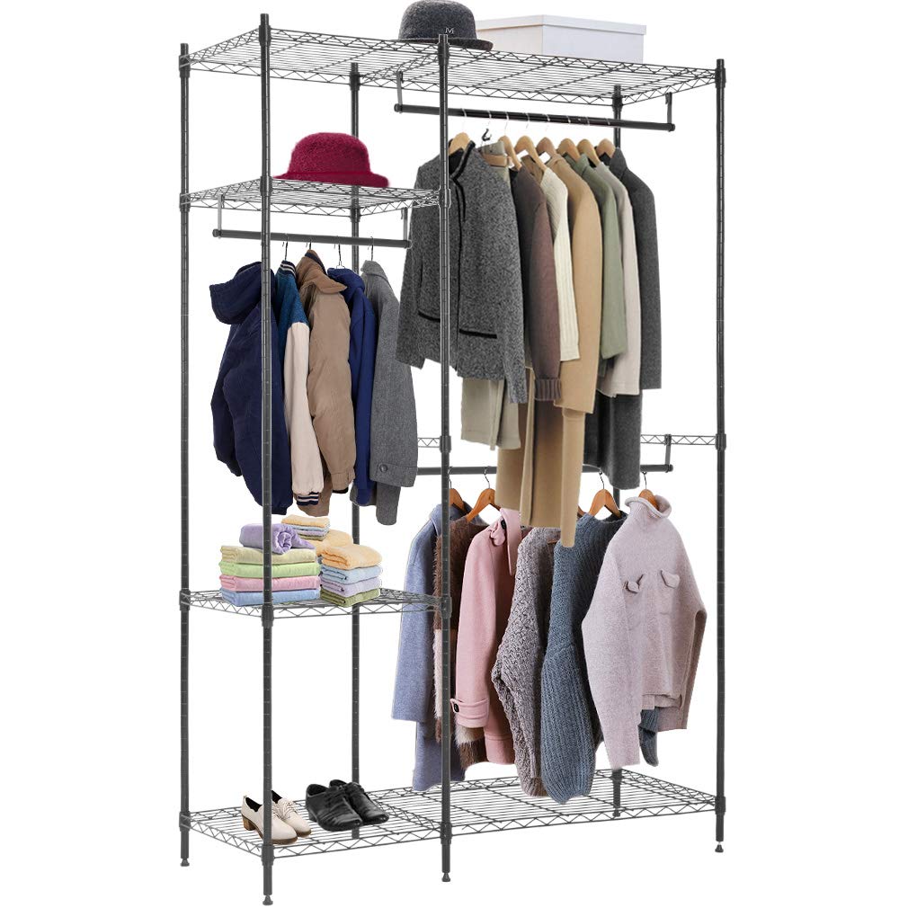 Best home wardrobe clothes storage hanger closet organizer shoe rack