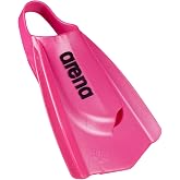 Arena Unisex Adult Powerfin Pro Swim Training Fins Men and Women Silicone Short Blade Flippers Left-Right Custom Design, Sizes 4.5-13.5