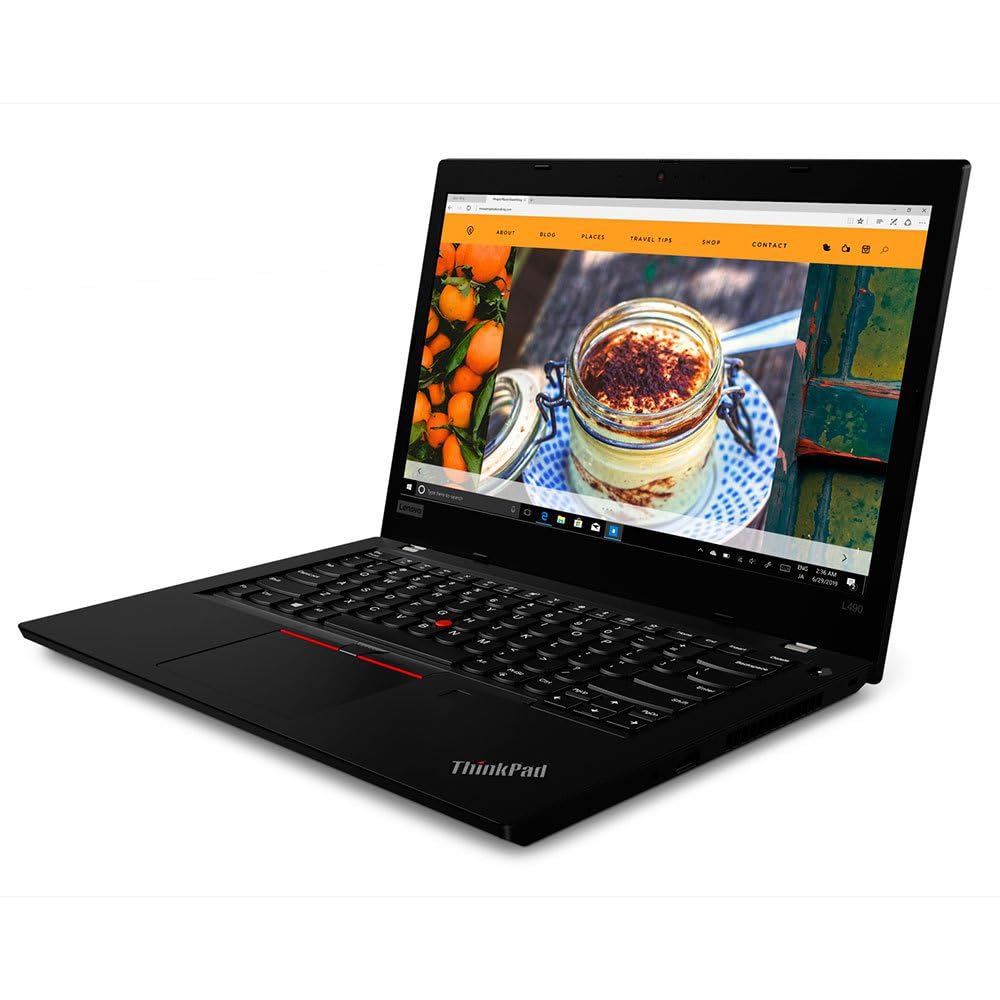 Lenovo ThinkPad L490 Business Laptop, 14.0in Wide Screen Notebook, Intel Core i5-8365, 16GB RAM, 512GB SSD, Webcam, Windows 10 Pro (Renewed)