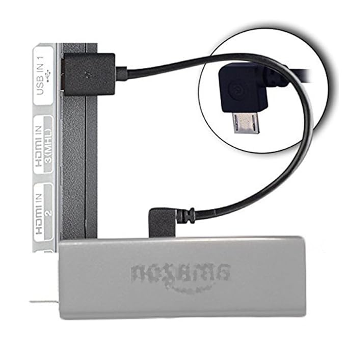 Mini Netzkabel für Fire TV Stick, TengKo Micro USB Kabel Mini Netzkabel Ladekabel für Fire TV Stick, Chromecast, Roku, Powers