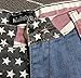 chouyatou Women's Low-Rise American Flag Print Daisy Duke Ripped Denim Shorts