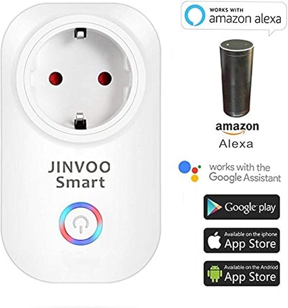 JinvooSmart 2 packungen mit wi   fi   smart   steckdose fernbedienung timer alle stecker   wahl mit google versandkostenfrei nach hause weie 2 pack