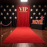 Thick 3x10Ft Red Carpet Runner for Party, Non-Slip TPR Backing Aisle Runway Rug Felt for Indoor&Outdoor,Occasions,Graduation,