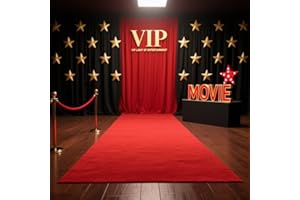Extra Thick 3x10Ft Red Carpet Runner for Party, Non-Slip TPR Backing Aisle Runway Rug Felt for Indoor&Outdoor,Occasions,Gradu