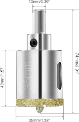 flintronic Diamond Drill Bit 35mm Center Guide Glass Tile Core Drill view 2